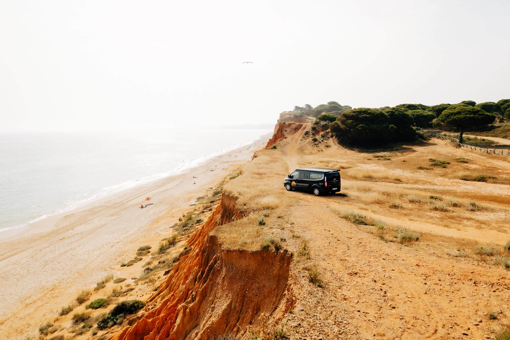 Duncan545 parked on a cliff